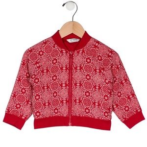 JANIE AND JACK JUNO‎ VALENTINE CANDY RED BANDANA BOMBER JACKET